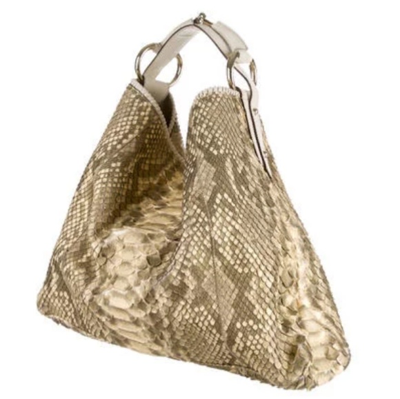 Gucci Handbags - 👜AUTHENTIC!!!! Gucci Python Horsebit Hobo Bag